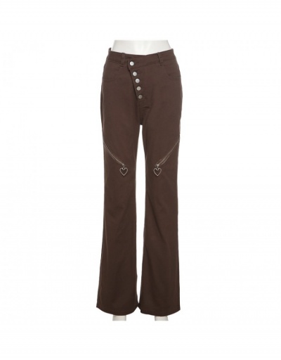 Replica  Street Fashion Pure Color Pants With Zippers #797030 $37.96 USD for Wholesale