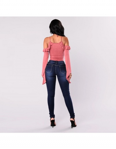 Replica Simple Design Tassels Zipper Up Denim Long Jeans  #797032 $33.60 USD for Wholesale