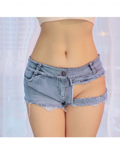 Replica Sexy Women Hollow Out Denim Short Pants  #797054 $22.23 USD for Wholesale