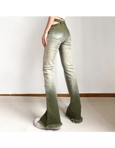 Replica  Tie Dyed Straight Leg Split Hem Jeans #797059 $33.89 USD for Wholesale