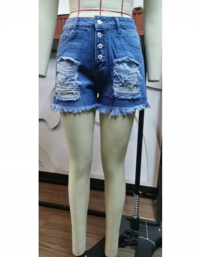 Replica Ripped American Flag Pockets Patchwork Denim Shorts #797060 $23.09 USD for Wholesale