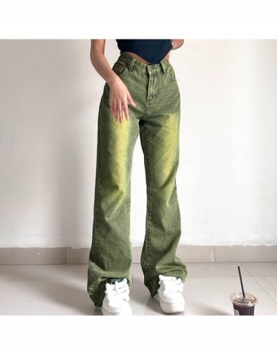  Casual Fashion High Waist Gradient Color Women Jeans  #797065 $29.75 USD, Wholesale Fashion Jeans