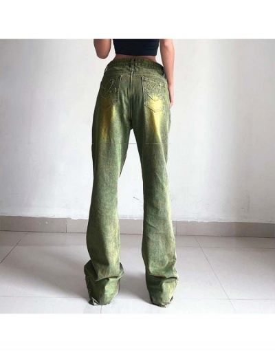 Replica  Casual Fashion High Waist Gradient Color Women Jeans  #797065 $29.75 USD for Wholesale