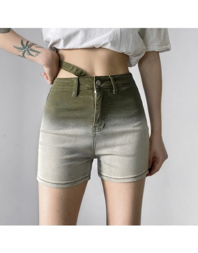  Gradient Color Hollowed Out Denim Shorts #797069 $26.04 USD, Wholesale Fashion Jeans