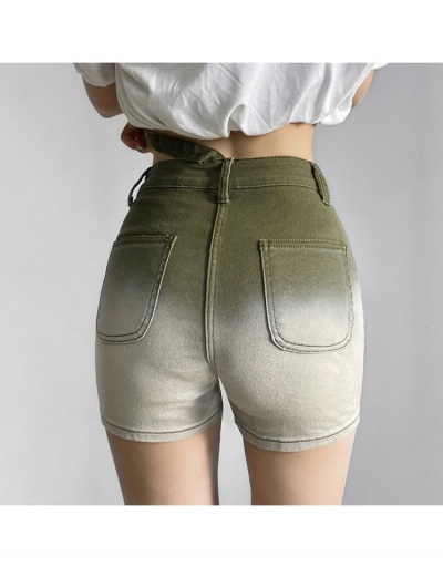 Replica  Gradient Color Hollowed Out Denim Shorts #797069 $26.04 USD for Wholesale