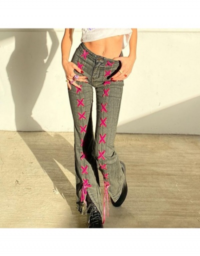 Designer Straps Bootcut Jeans For Women #797070 $35.10 USD, Wholesale Fashion Jeans