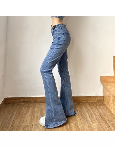 Replica  Casual Fashion Solid Color Slim High Waist Street Jeans #797079 $36.78 USD for Wholesale