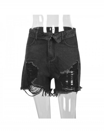 Replica  Summer New Ripped Denim Shorts For Women #797084 $28.62 USD for Wholesale