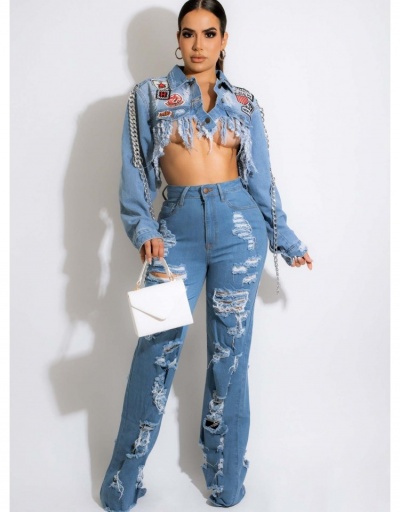  Versatile Fashion Ripped Jeans For Women #797094 $35.67 USD, Wholesale Fashion Jeans