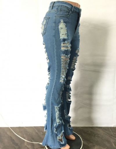 Replica  Versatile Fashion Ripped Jeans For Women #797094 $35.67 USD for Wholesale