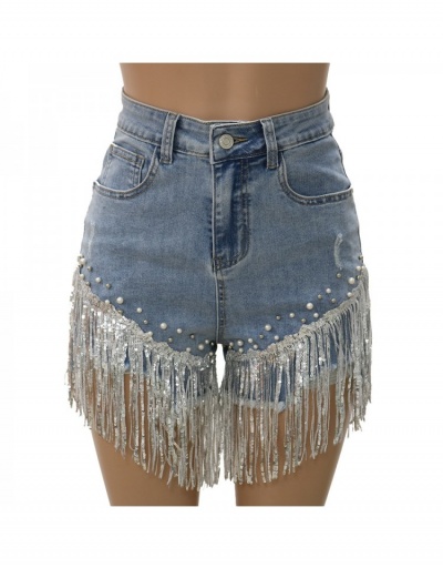 Replica  Casual Fashion Sequins Tassel Beads Short Pants  #797095 $35.10 USD for Wholesale