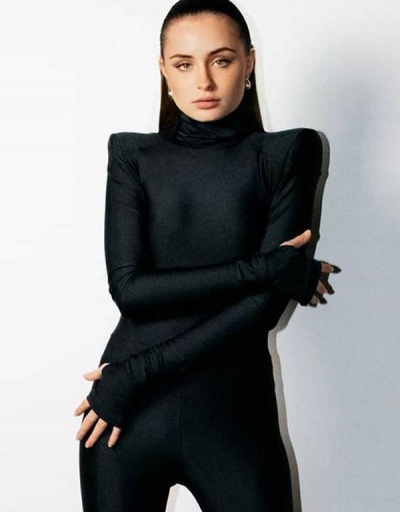 Replica Popular Sexy Turtle Neck Long Sleeve Bodysuit  Long Sleeve Turtle/High Neck #797117 $21.29 USD for Wholesale