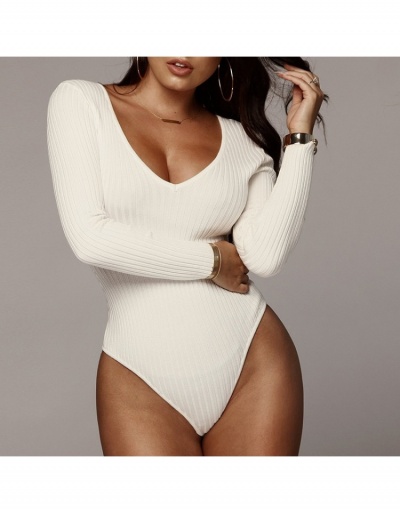  Sexy U-Neck Long Sleeve Women's Bodysuits Long Sleeve U Neck #797192 $18.20 USD, Wholesale Fashion Bodysuits