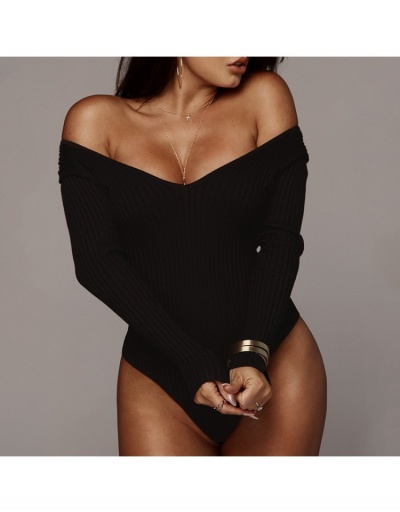 Replica  Sexy U-Neck Long Sleeve Women's Bodysuits Long Sleeve U Neck #797192 $18.20 USD for Wholesale