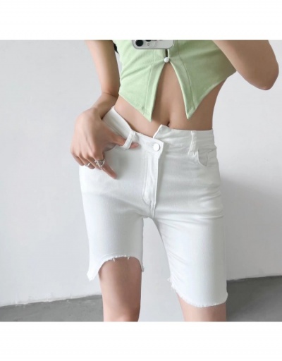 Replica  Summer Raged Split Hem Shorts For Women #797211 $35.81 USD for Wholesale