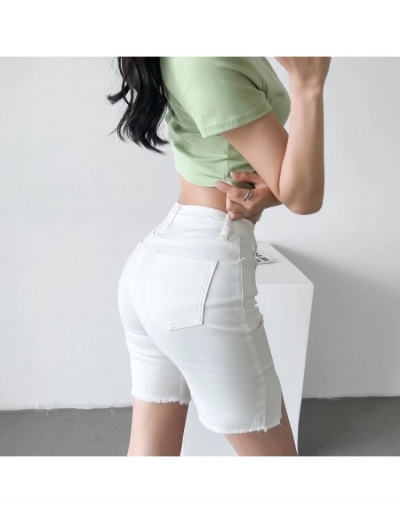 Replica  Summer Raged Split Hem Shorts For Women #797211 $35.81 USD for Wholesale