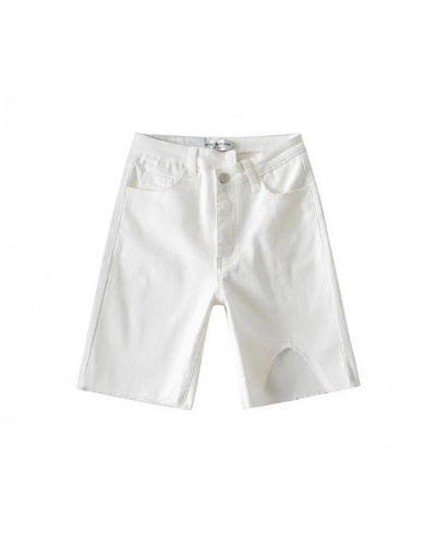 Replica  Summer Raged Split Hem Shorts For Women #797211 $35.81 USD for Wholesale