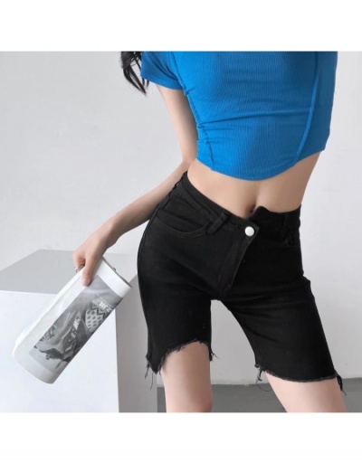 Replica  Summer Raged Split Hem Shorts For Women #797211 $35.81 USD for Wholesale