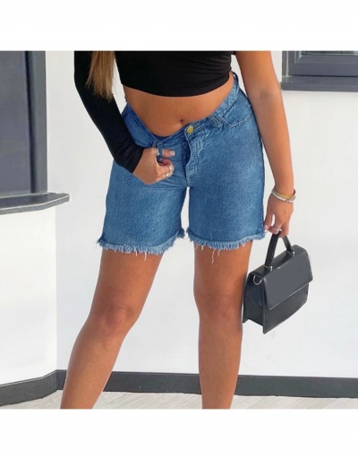 Replica Causal Raged Hem Denim Short For Women #797214 $26.04 USD for Wholesale