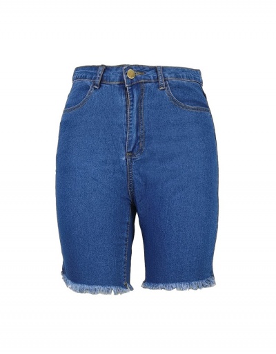 Replica Causal Raged Hem Denim Short For Women #797214 $26.04 USD for Wholesale