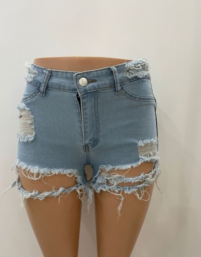 Replica Sexy Ripped Tassel White Denim Shorts For Women #797216 $19.73 USD for Wholesale