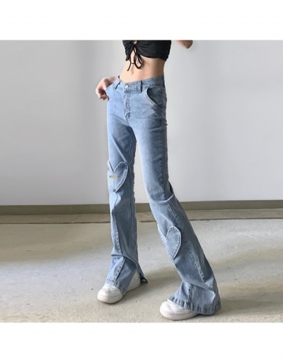 Women Fashion High Rise Straight Long Jeans  #797219 $34.32 USD, Wholesale Fashion Jeans