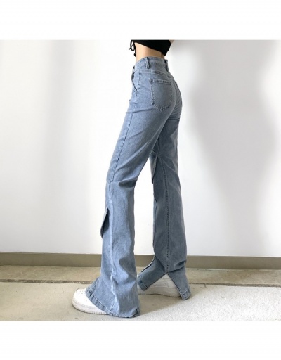 Replica Women Fashion High Rise Straight Long Jeans  #797219 $34.32 USD for Wholesale