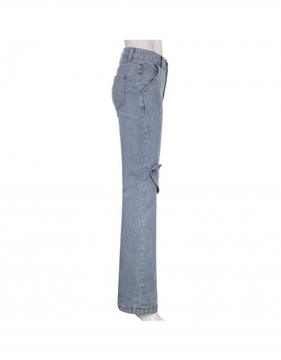 Replica Women Fashion High Rise Straight Long Jeans  #797219 $34.32 USD for Wholesale