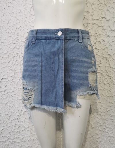 Replica Women Fashion Denim Ripped Short Jeans  #797224 $19.73 USD for Wholesale