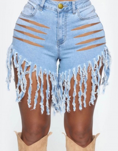  Sexy Fashion Ripped Tassels Denim Shorts For Women #797226 $27.63 USD, Wholesale Fashion Jeans