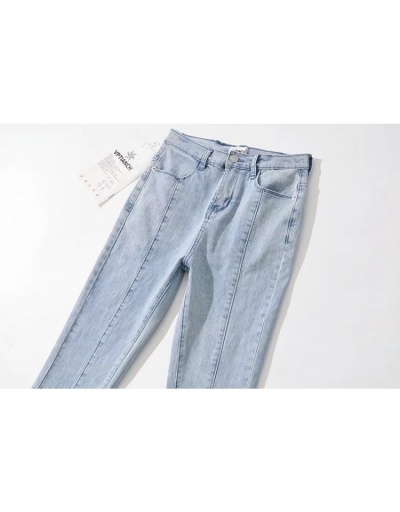 Replica  New Trend Personalized Split Hem Denim Pants #797230 $46.09 USD for Wholesale