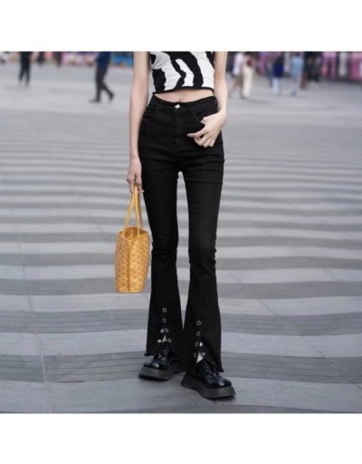 Replica  New Trend Personalized Split Hem Denim Pants #797230 $46.09 USD for Wholesale