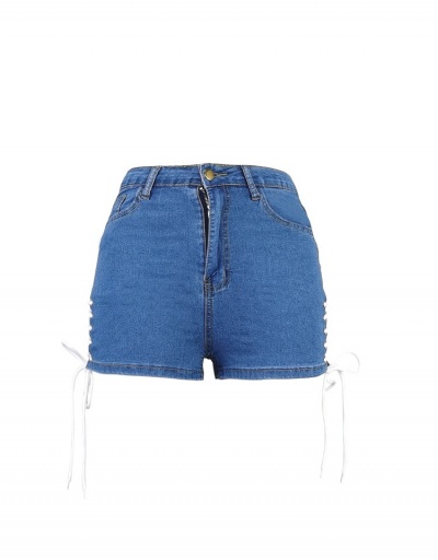 Replica Summer High-Waisted Slim Senim Shorts #797235 $21.08 USD for Wholesale