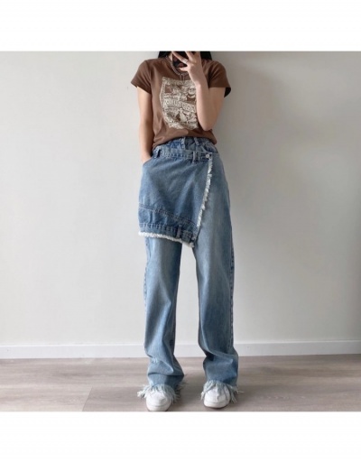 New Women Design High Rise Straight Long Jeans #797247 $46.18 USD, Wholesale Fashion Jeans