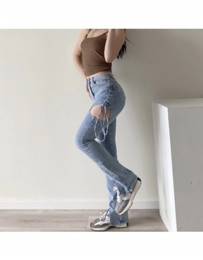 Women Sexy Denim Lace Up Long Jeans  #797249 $44.44 USD, Wholesale Fashion Jeans