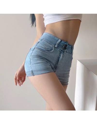 Replica Women Fashion Denim Solid Short Jeans  #797254 $36.99 USD for Wholesale