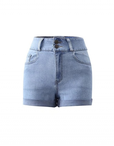 Replica Women Fashion Denim Solid Short Jeans  #797254 $36.99 USD for Wholesale