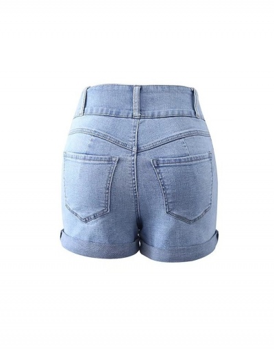 Replica Women Fashion Denim Solid Short Jeans  #797254 $36.99 USD for Wholesale