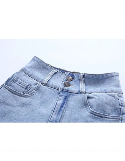 Replica Women Fashion Denim Solid Short Jeans  #797254 $36.99 USD for Wholesale