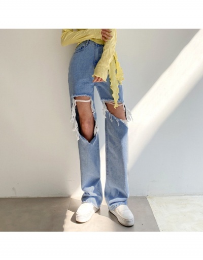  Summer Ripped Denim Casual Women's Pants #797265 $25.40 USD, Wholesale Fashion Jeans