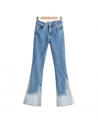 Replica Women Gradient Color Denim Long Jeans  #797280 $41.15 USD for Wholesale