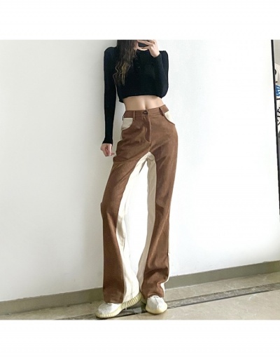 Contrast Color Denim Flare Long Jeans  #797283 $43.74 USD, Wholesale Fashion Jeans