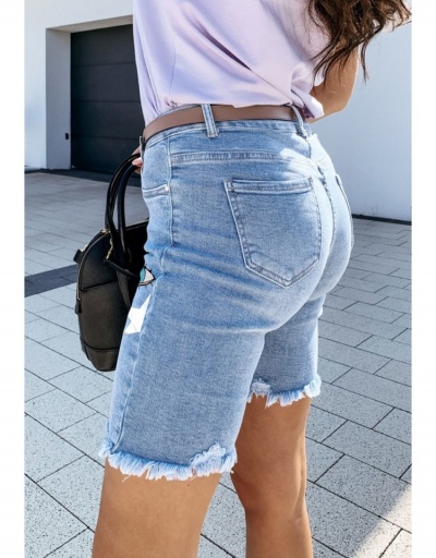 Replica  Fashion Printed Denim Shorts For Women #797289 $28.18 USD for Wholesale