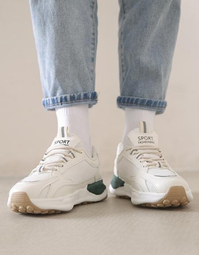 Retro Street Patch Work Platform Forrest Sneaker #797314 $33.35 USD, Wholesale Fashion Sneaker