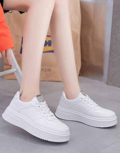 Replica Trending Casual Women Chunky White Sneakers #797320 $20.49 USD for Wholesale