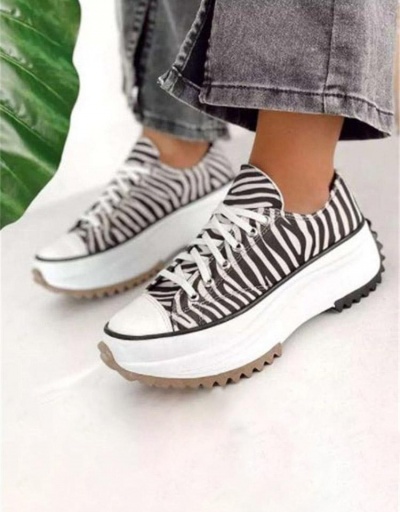 Chunky Soles Lace Up Canvas Shoes For Women #797334 $27.10 USD, Wholesale Fashion Sneaker