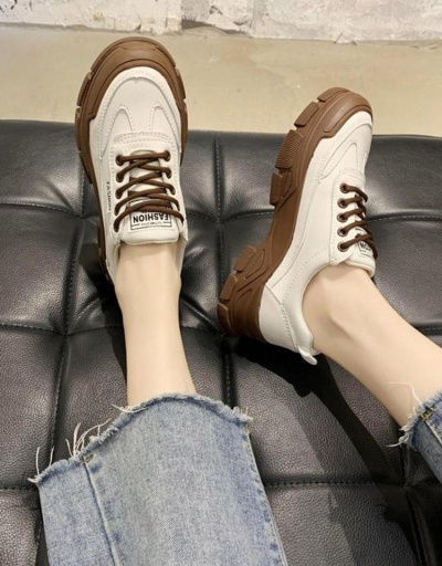 Replica Casual Round Toe  Versatile Sneakers For Women #797335 $31.56 USD for Wholesale