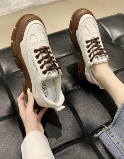 Replica Casual Round Toe  Versatile Sneakers For Women #797335 $31.56 USD for Wholesale