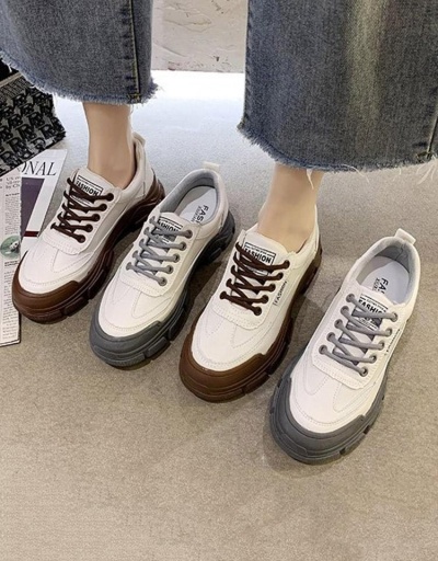 Replica Casual Round Toe  Versatile Sneakers For Women #797335 $31.56 USD for Wholesale