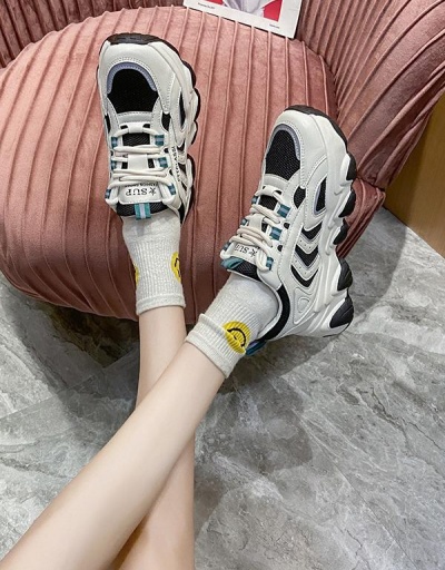 Replica Latest Style Versatile Chunky Soles Casual Sneakers #797339 $36.40 USD for Wholesale